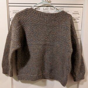 Grey Handmade Wool Sweater
